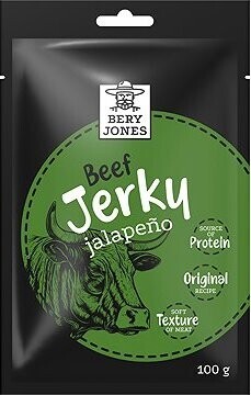 Bery Jones hovädzie Jerky Jalapeno 100 g