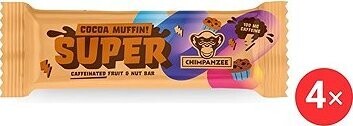 CHIMPANZEE Super Bar Cocoa Muffin 4× 55 g