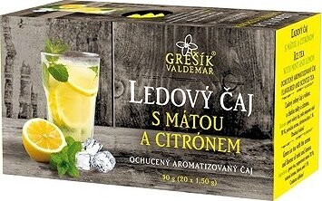Grešík Valdemar Ledový čaj s mátou a citronem 20 × 1,5 g n.s.