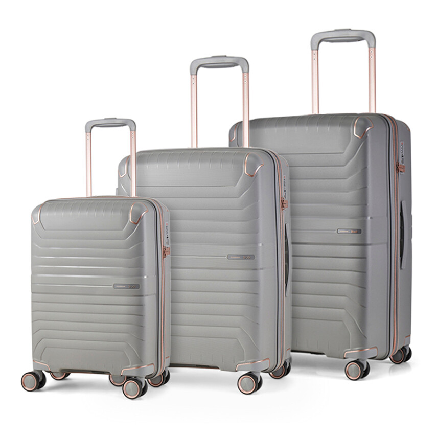 Sada 3 cestovných kufrov Rock Astrid - sivá