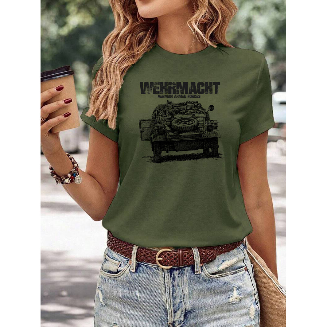 Tričko dámske Striker Wehrmacht German Armed Forces - olivové, M