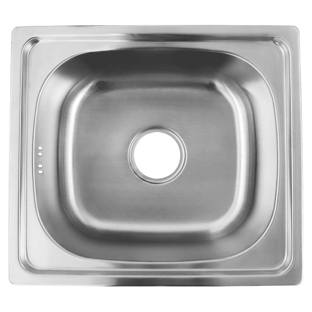 Nerezový drez so sifónom, 46x41, NELIOS