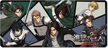 Attack On Titan - Characters - podložka pod myš a klávesnicu