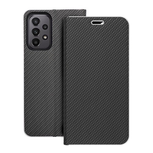 Puzdro Luna Book Carbon Samsung Galaxy A23 5G - čierne