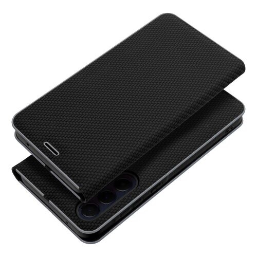 Puzdro Luna Book Carbon Samsung Galaxy A50 - čierne