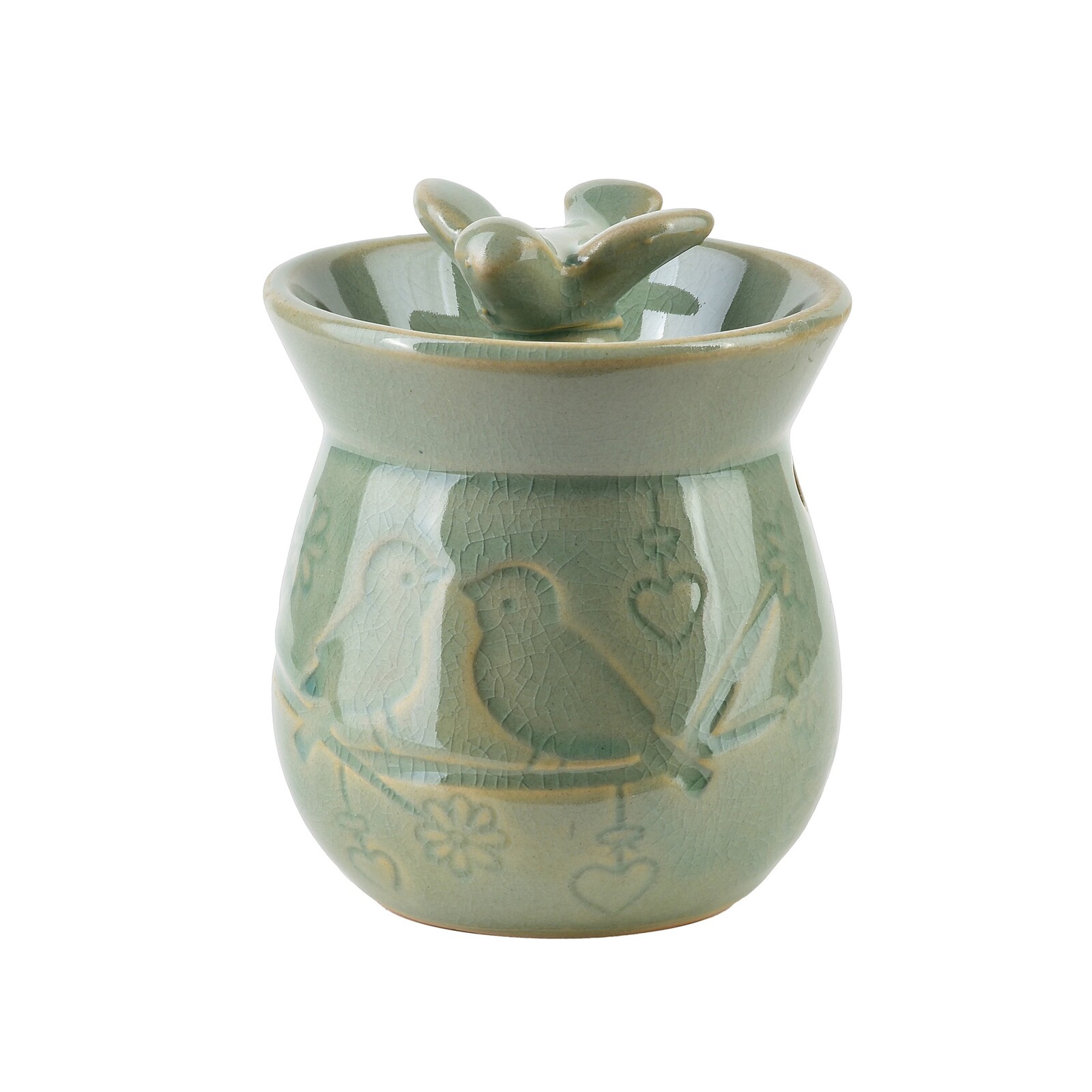 Keramická aroma lampa LOSKI 9 cm zelená