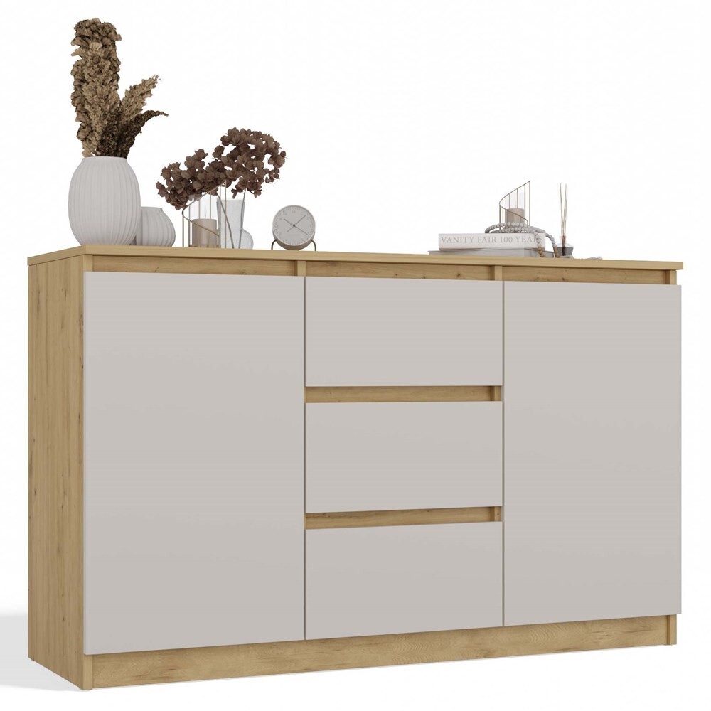 Komoda Malwa 2D3S 120 cm dub artisan/kašmírová
