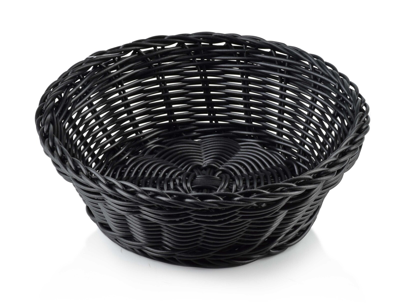 Kulatý košík na pečivo SINO 20x7 cm černý