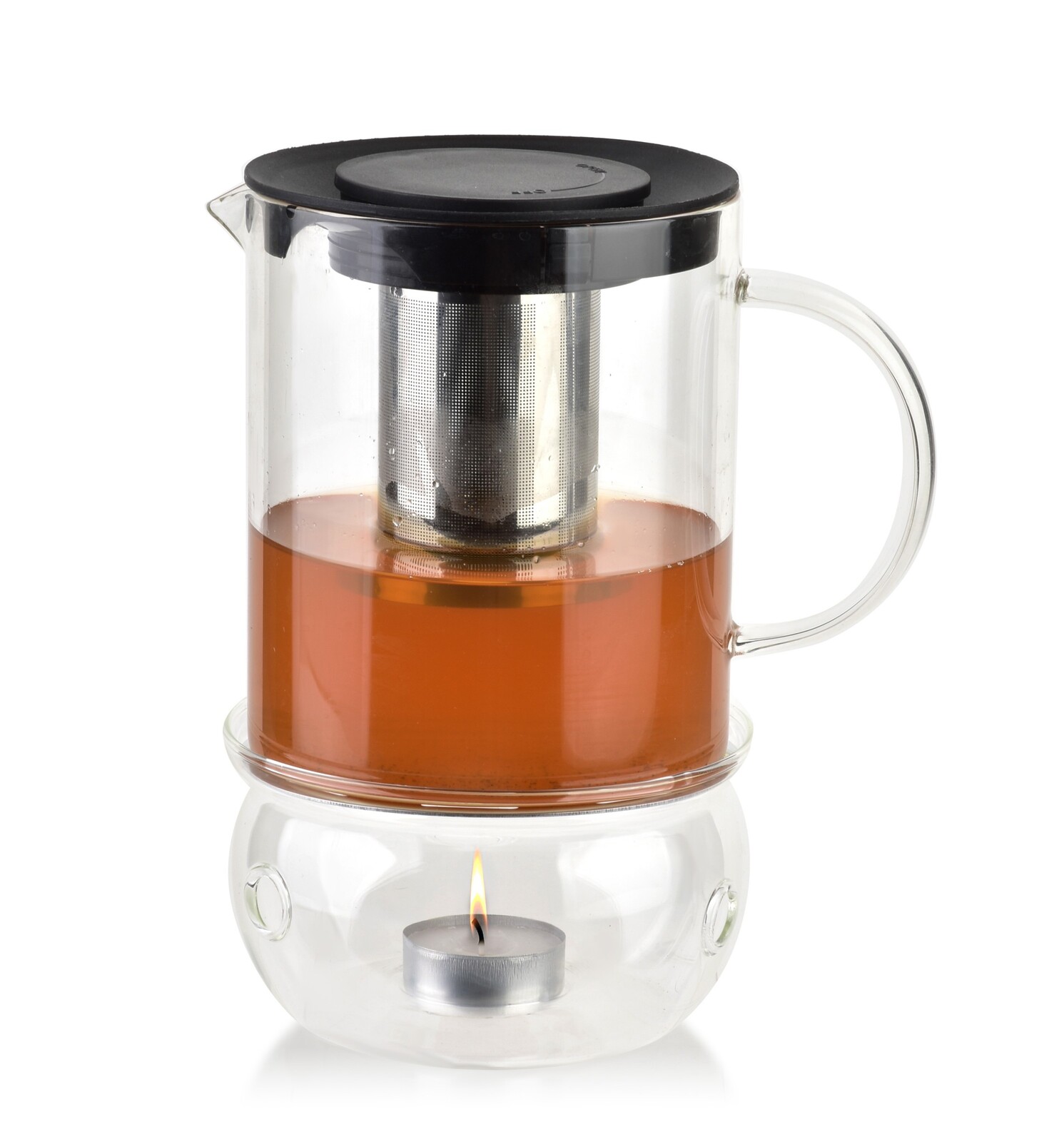 Skleněná čajová konvice PETER 1,1 l čirá