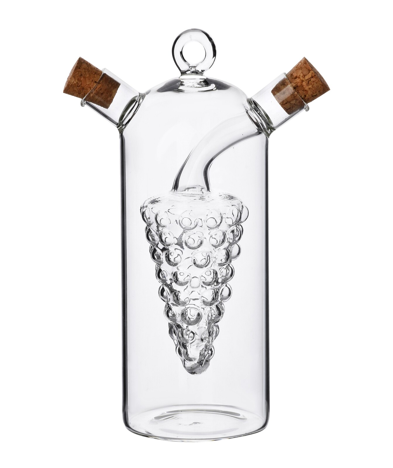 Skleněná láhev na olej 300 ml a ocet 30 ml čirá