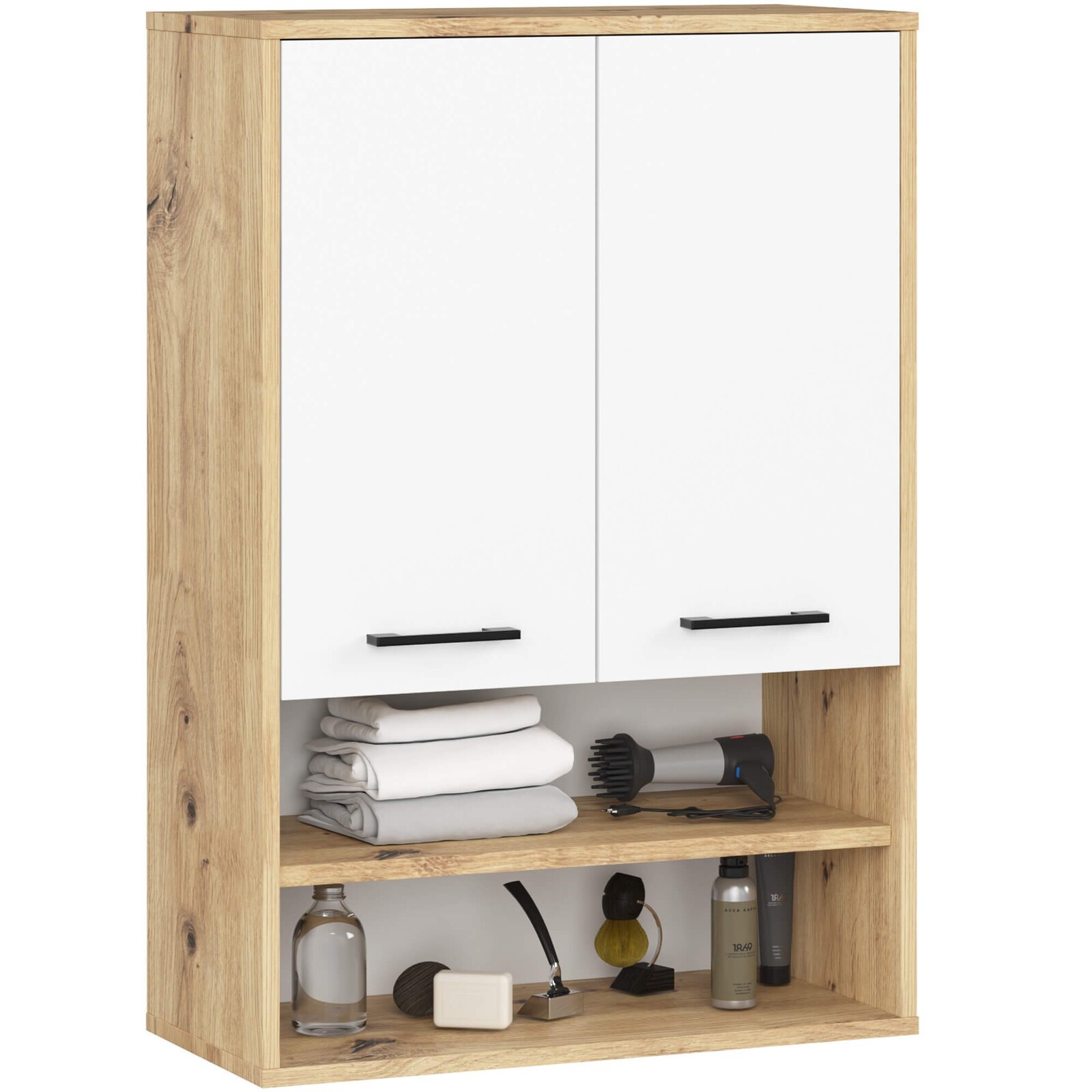 Závěsná koupelnová skříňka Fin W64 2D 64 cm - výber z 8 prevedení