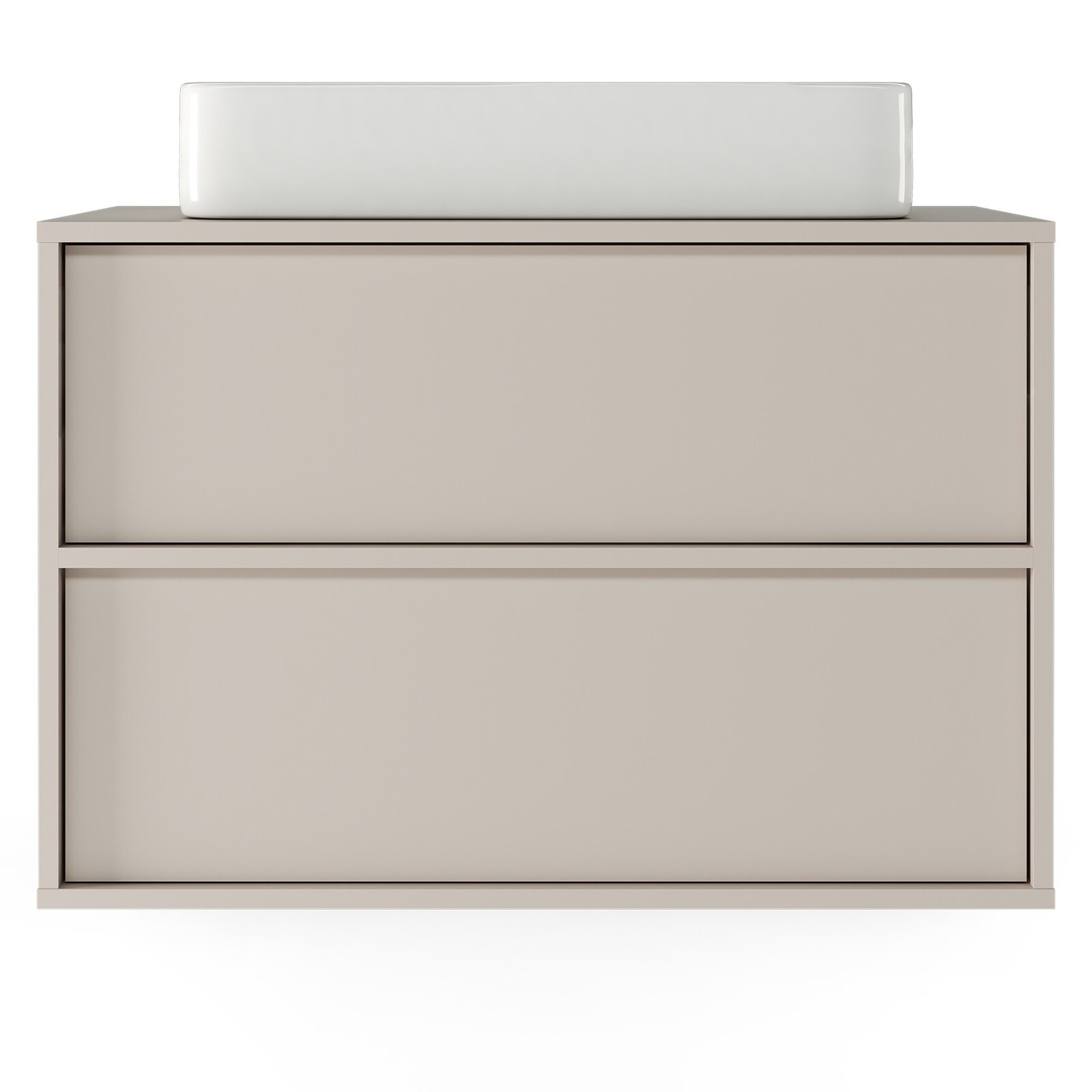 Závěsná skříňka pod umyvadlo Mossy s deskou 80 cm kašmírová