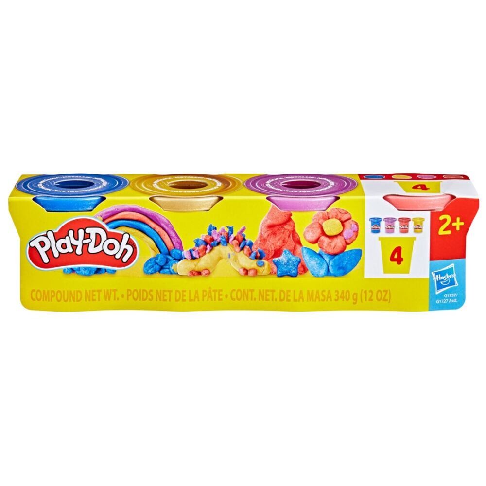 Play-Doh 4ks téglikov metalickej farby