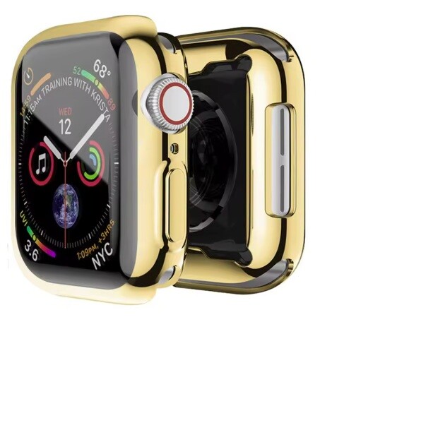Silikónový kryt pre Apple Watch 10 46 mm - Zlatý