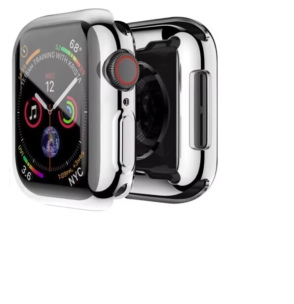 Silikónový kryt pre Apple Watch 10 46 mm - Strieborný