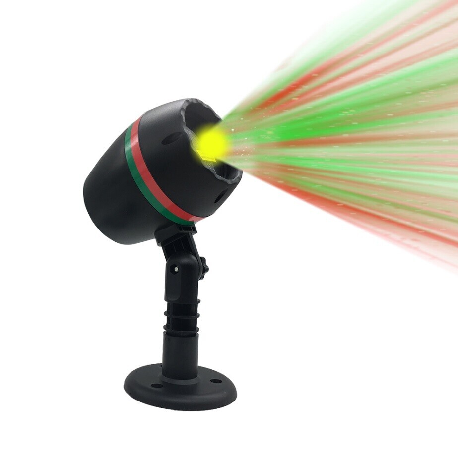 Bezdoteku LED vianočné laser červená zelená projektor RG, IPRO, 5W, červená zelená