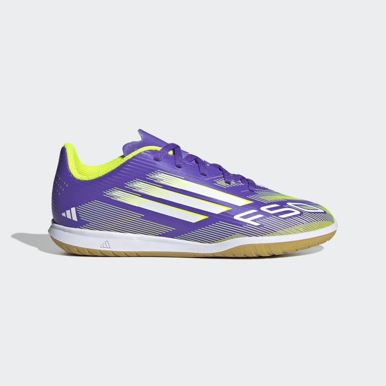 ADIDAS F50 Club detské futsalové halovky fialovo-zelené