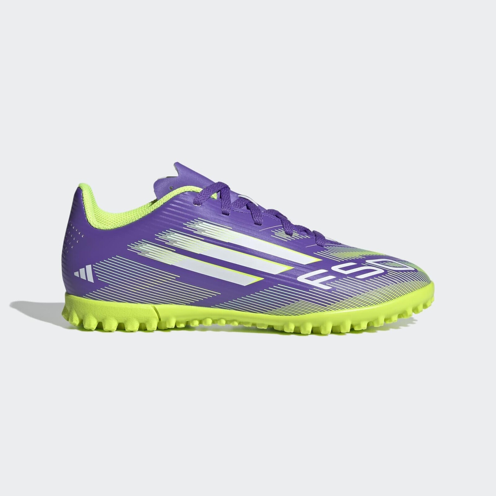 ADIDAS F50 TF detské turfy fialovo-zelené