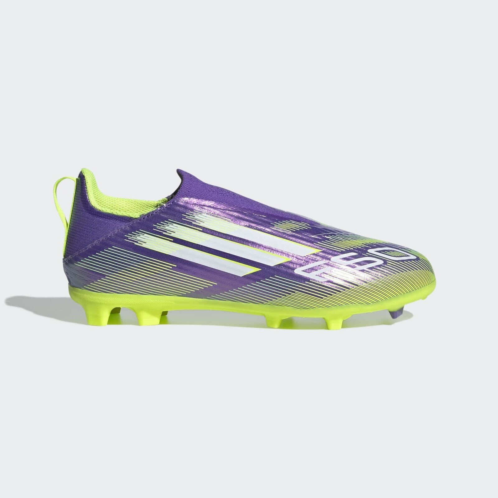 ADIDAS F50 League LL FG/MG detské kopačky fialovo-zelené