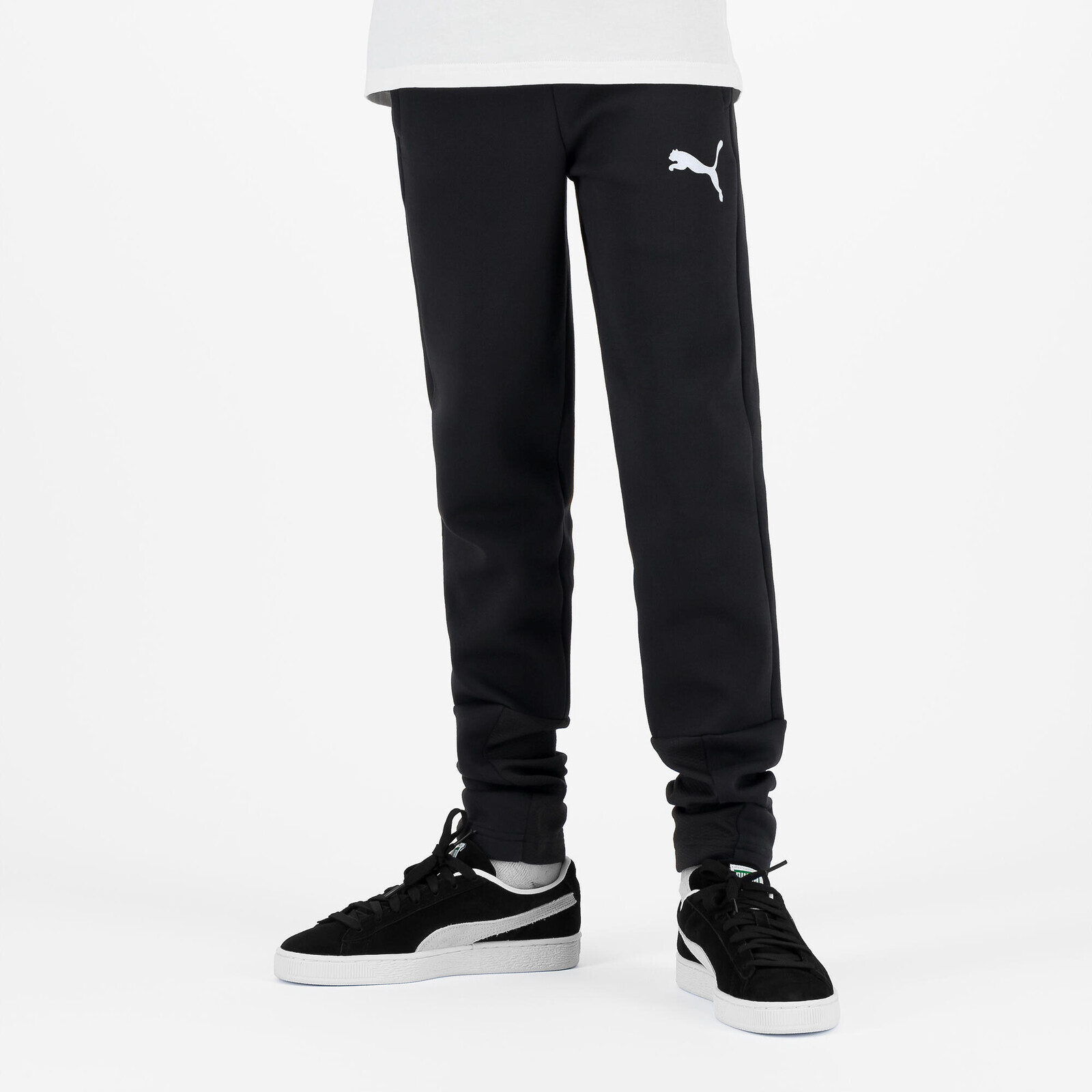 PUMA Active detské tepláky čierne