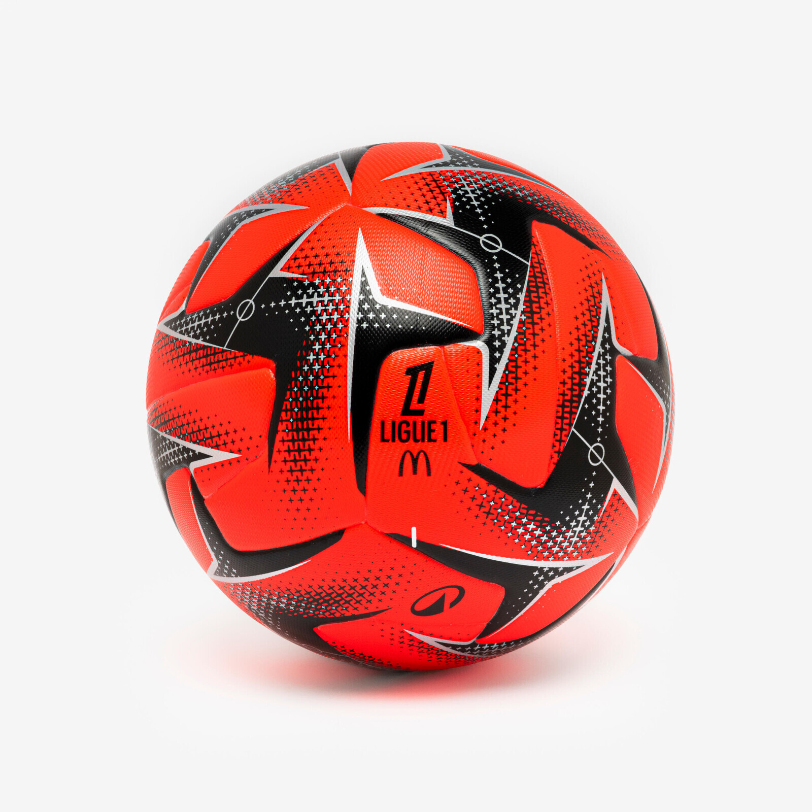 Replika futbalovej lopty Ligue 1 McDonald's 25/26. veľ.5 červená
