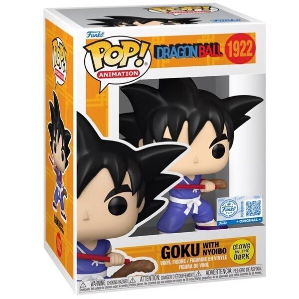 POP! Animation: Goku with Nyoibo (Dragon Ball) Special Edition (Glows in The Dark) POP-1922
