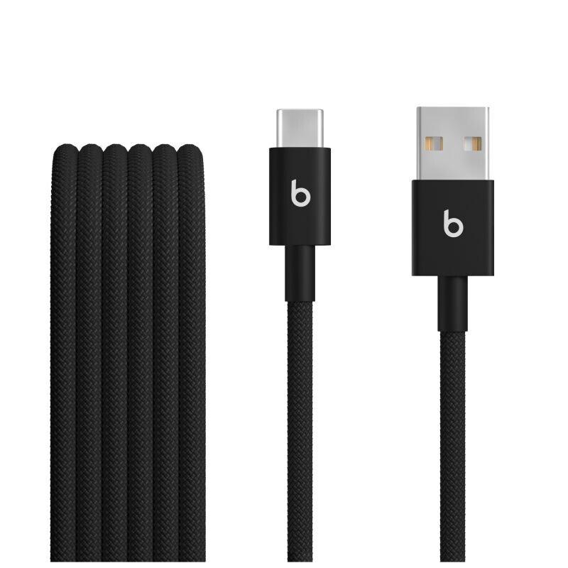 Apple Beats USB-A to USB-C Woven Cables (1.5 m) - Bolt Black (2-Pack) MDGH4EEA