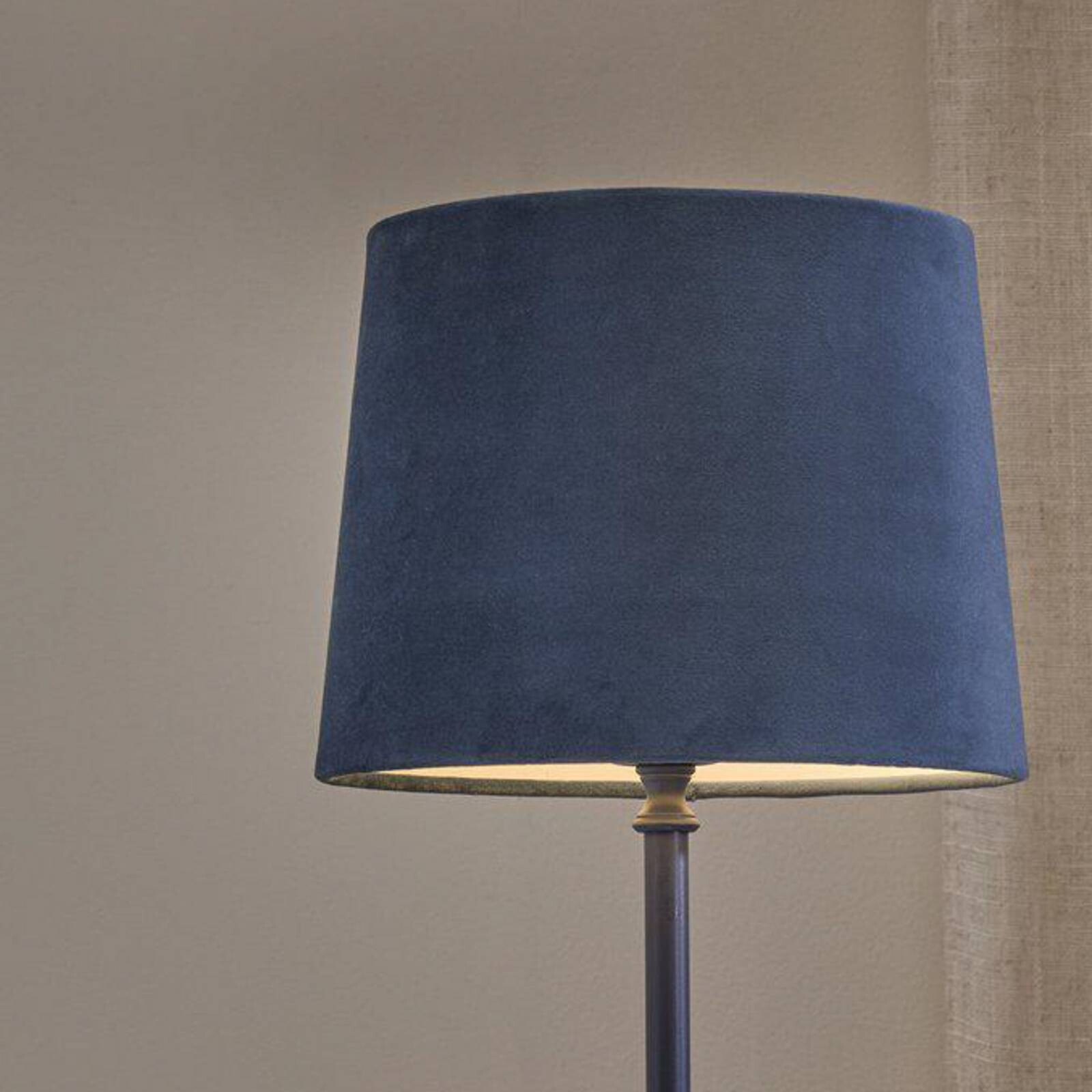PR Home Stolová lampa Tove, modrá, výška 56 cm, kov/textil