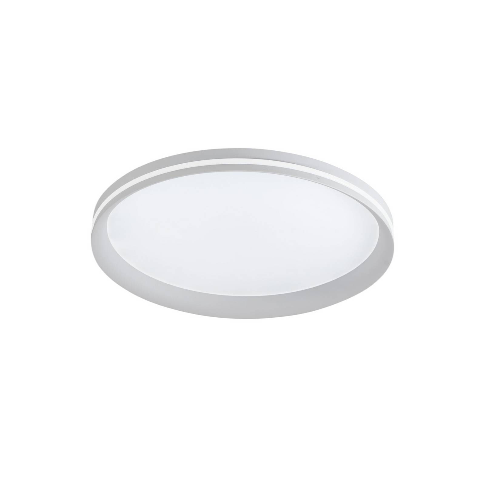 Stropné LED svetlo Isy, biele, Ø 45 cm, kov, CCT, stmievateľné