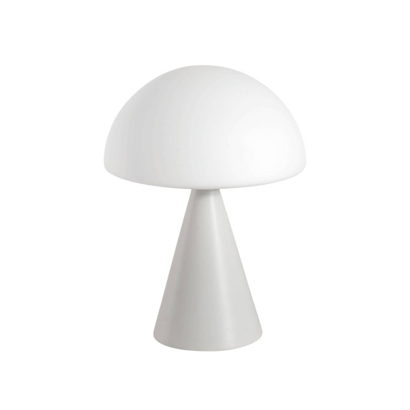 Stolová LED lampa Blip, biela, sklo, CCT, dotykový stmievač
