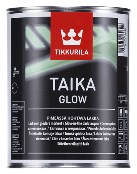 TAIKA GLOW - Špeciálny lak svietiaci v tme 1 l fosforová