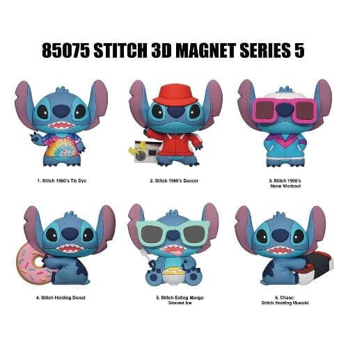 Monogram International Inc. Lilo a Stitch 3D magnetek - Mystery Pack Series 5