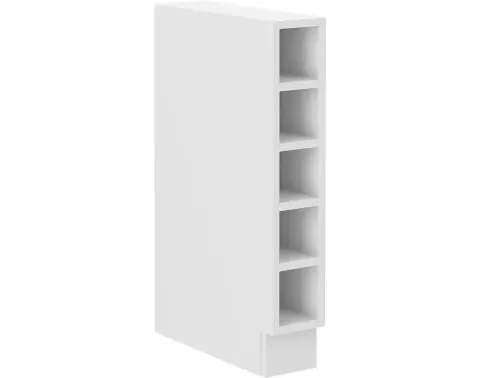 Dolný kuchynský regál Luna, 15 cm, biely%