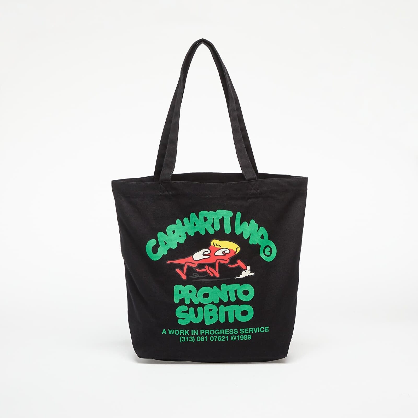 Taška Carhartt WIP Canvas Graphic Tote Pronto Print/ Black Universal