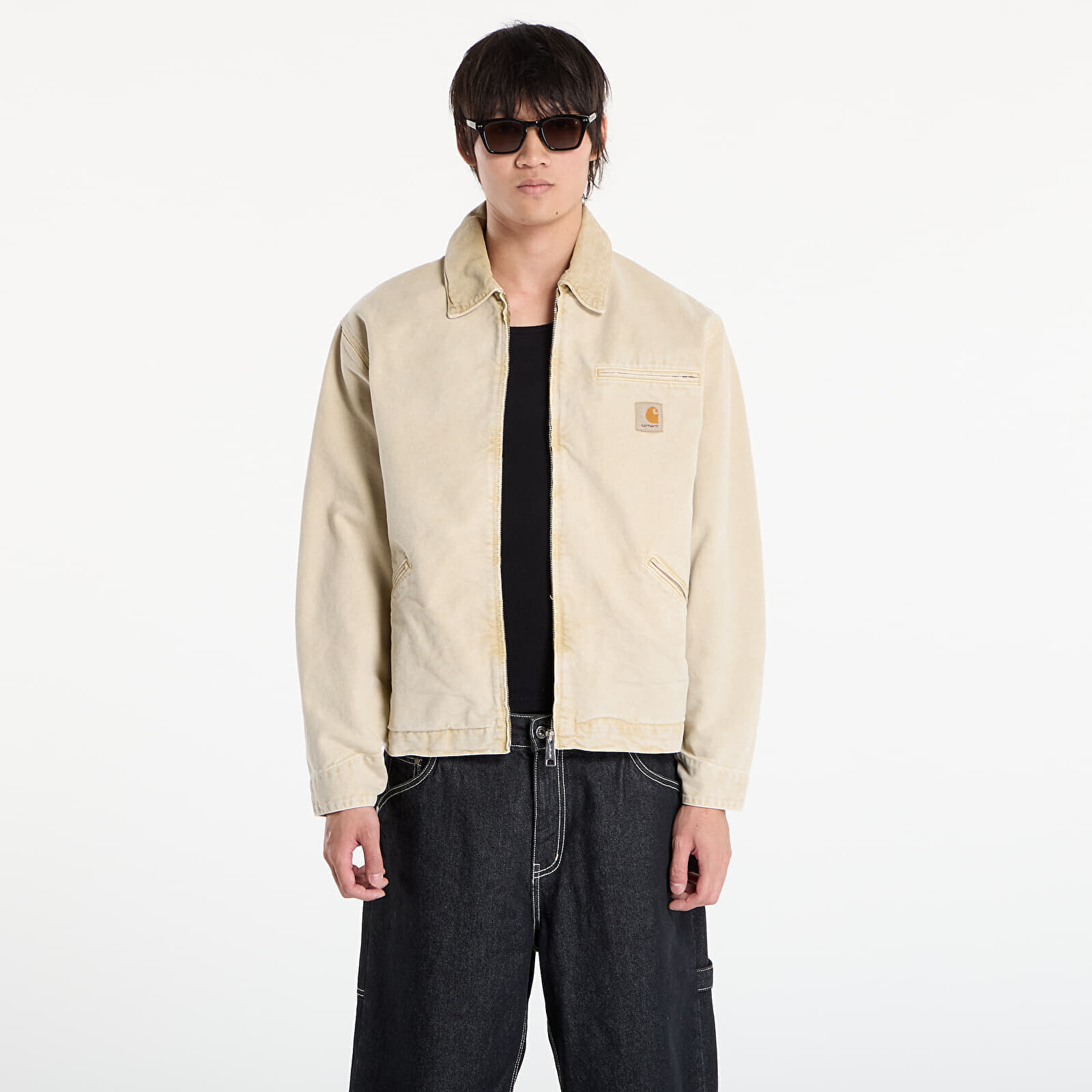 Bunda Carhartt WIP OG Detroit Jacket UNISEX Dusty H Brown Chalk Wash XXL