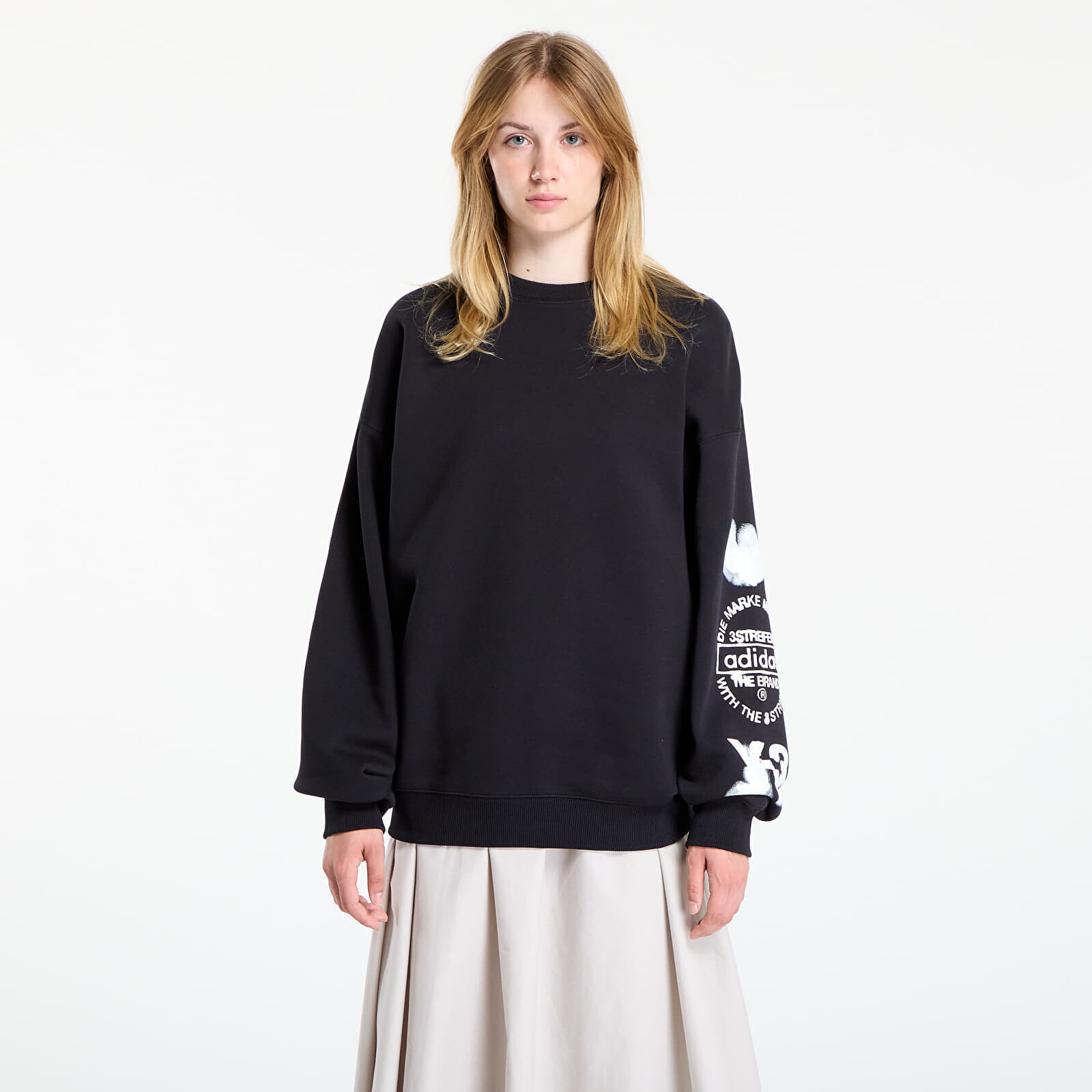 Mikina Y-3 Graphic Crew Sweatshirt UNISEX Black L