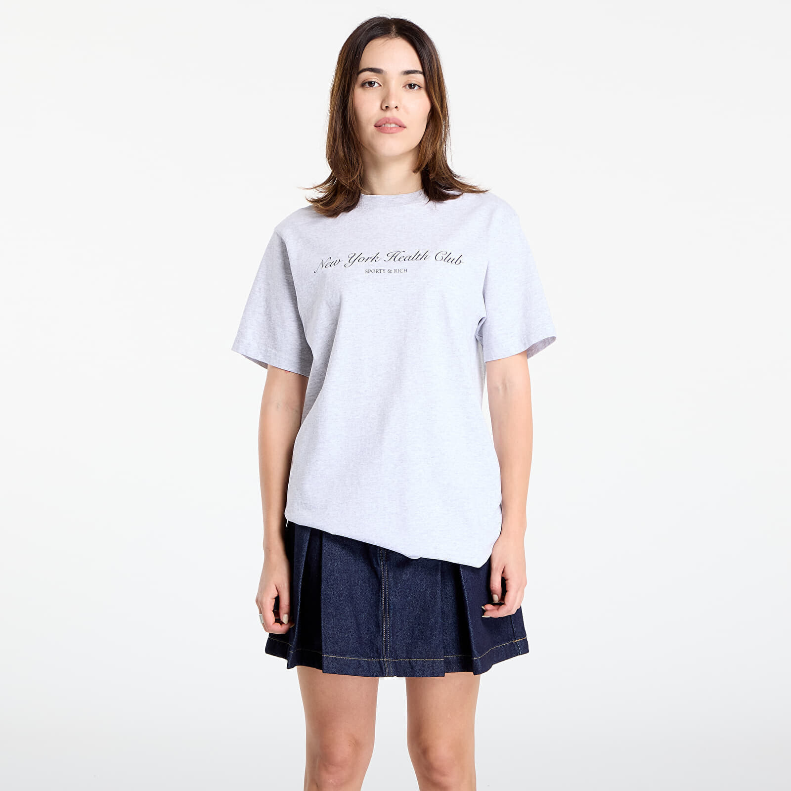 Tričko Sporty & Rich NY Health Club T-Shirt UNISEX Heather Gray M