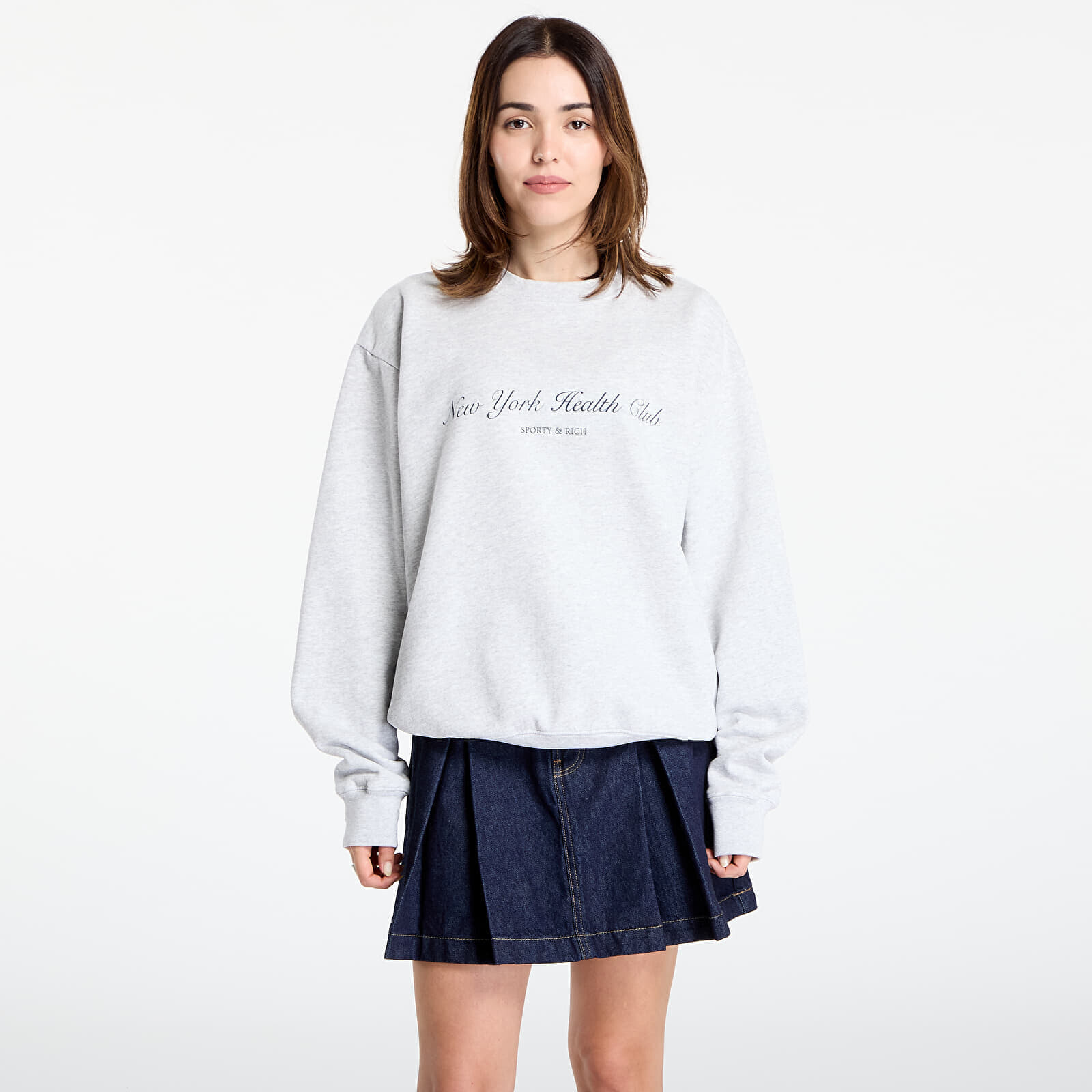 Mikina Sporty & Rich NY Health Club Crewneck UNISEX Heather Gray S