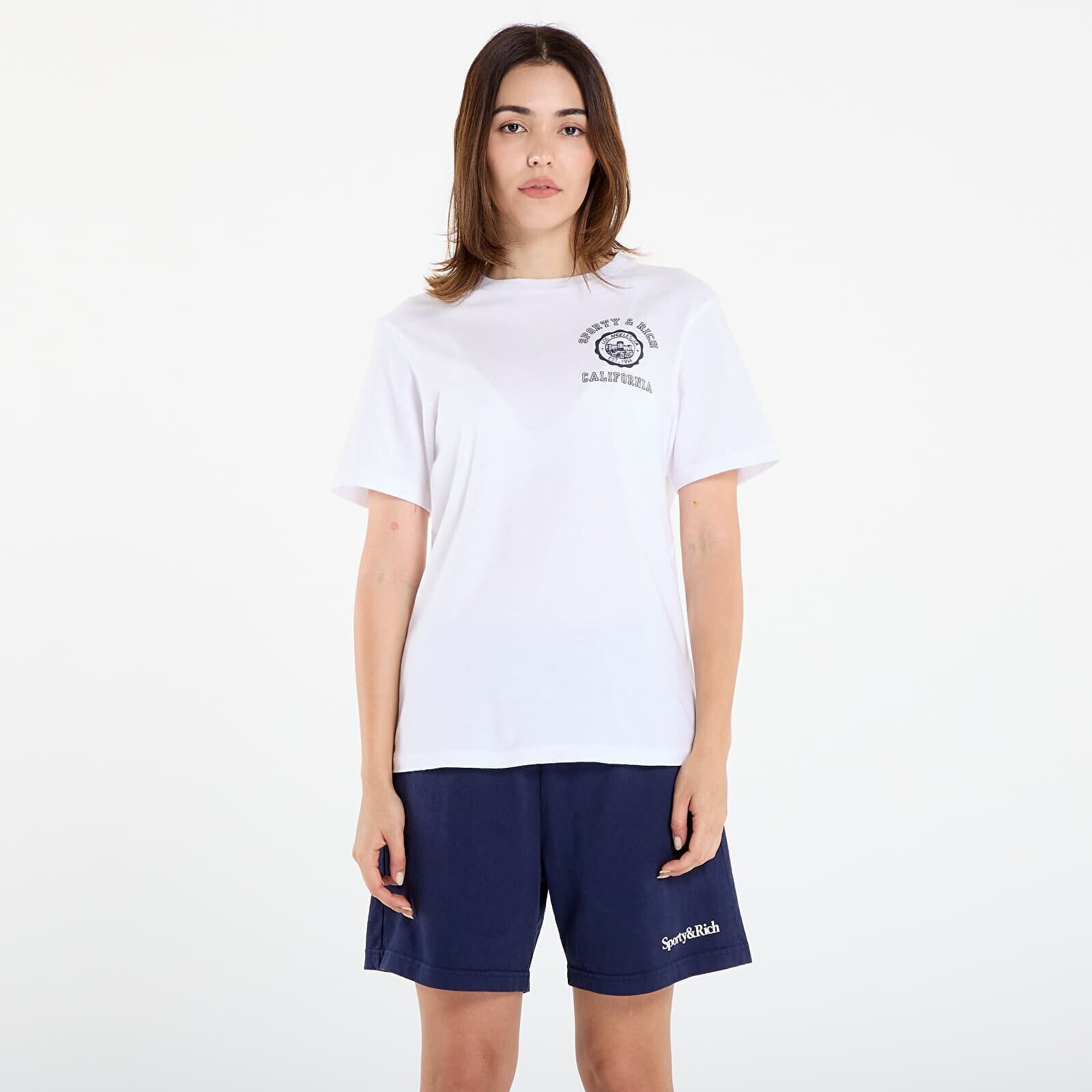 Tričko Sporty & Rich California Emblem Soft T-Shirt UNISEX White L