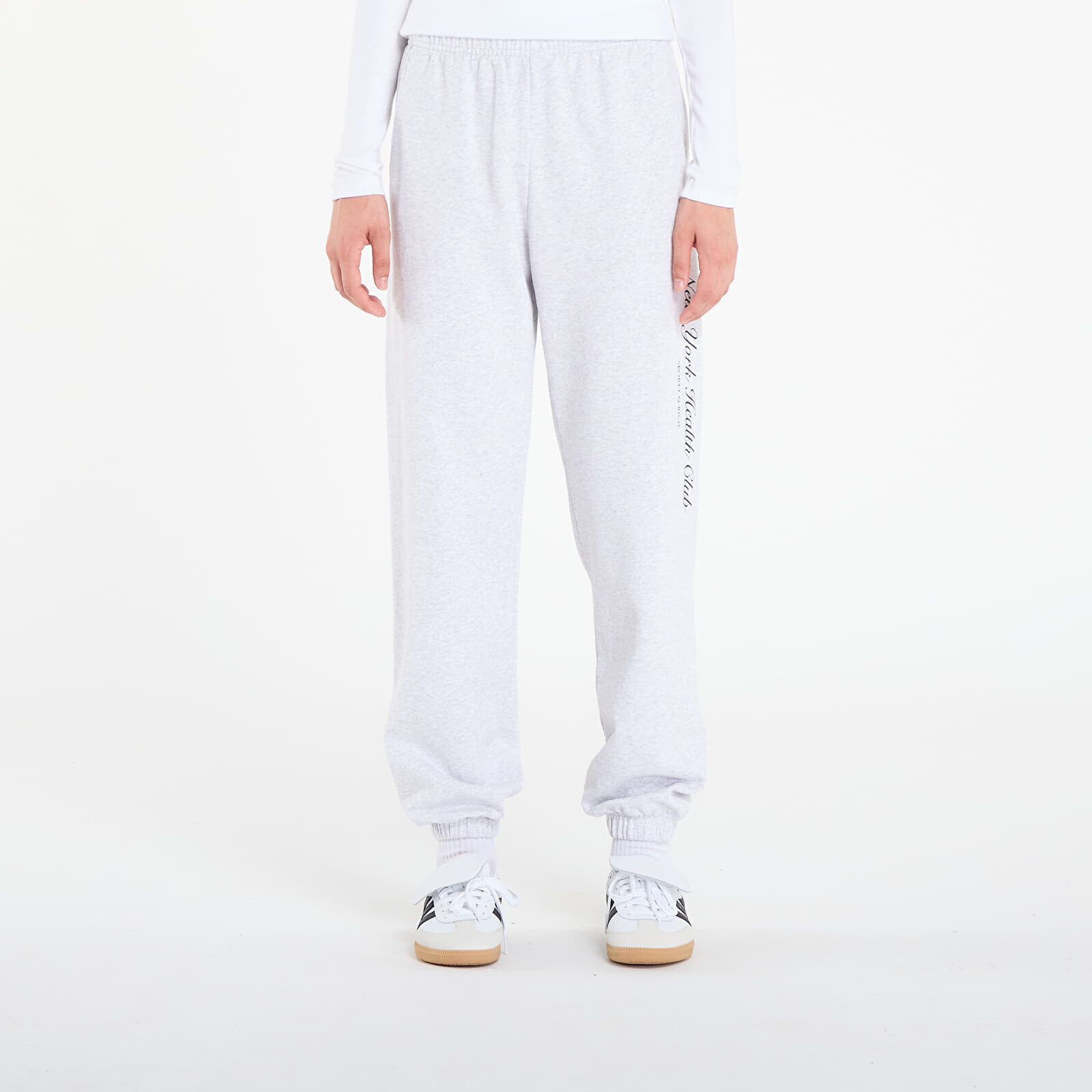 Kalhoty Sporty & Rich NY Health Club Sweatpant UNISEX Heather Gray M