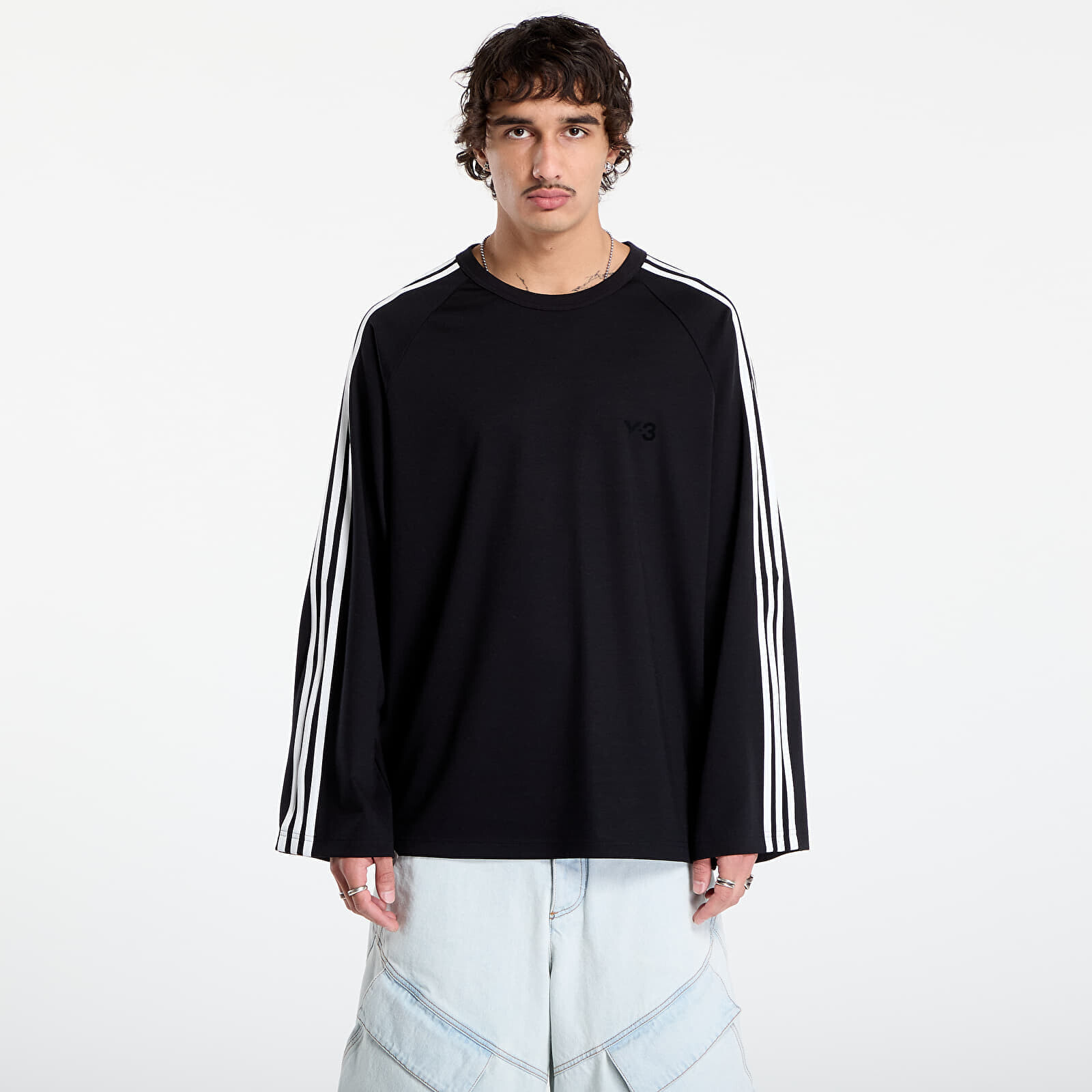 Tričko Y-3 Wire Long Sleeve Tee UNISEX Black L