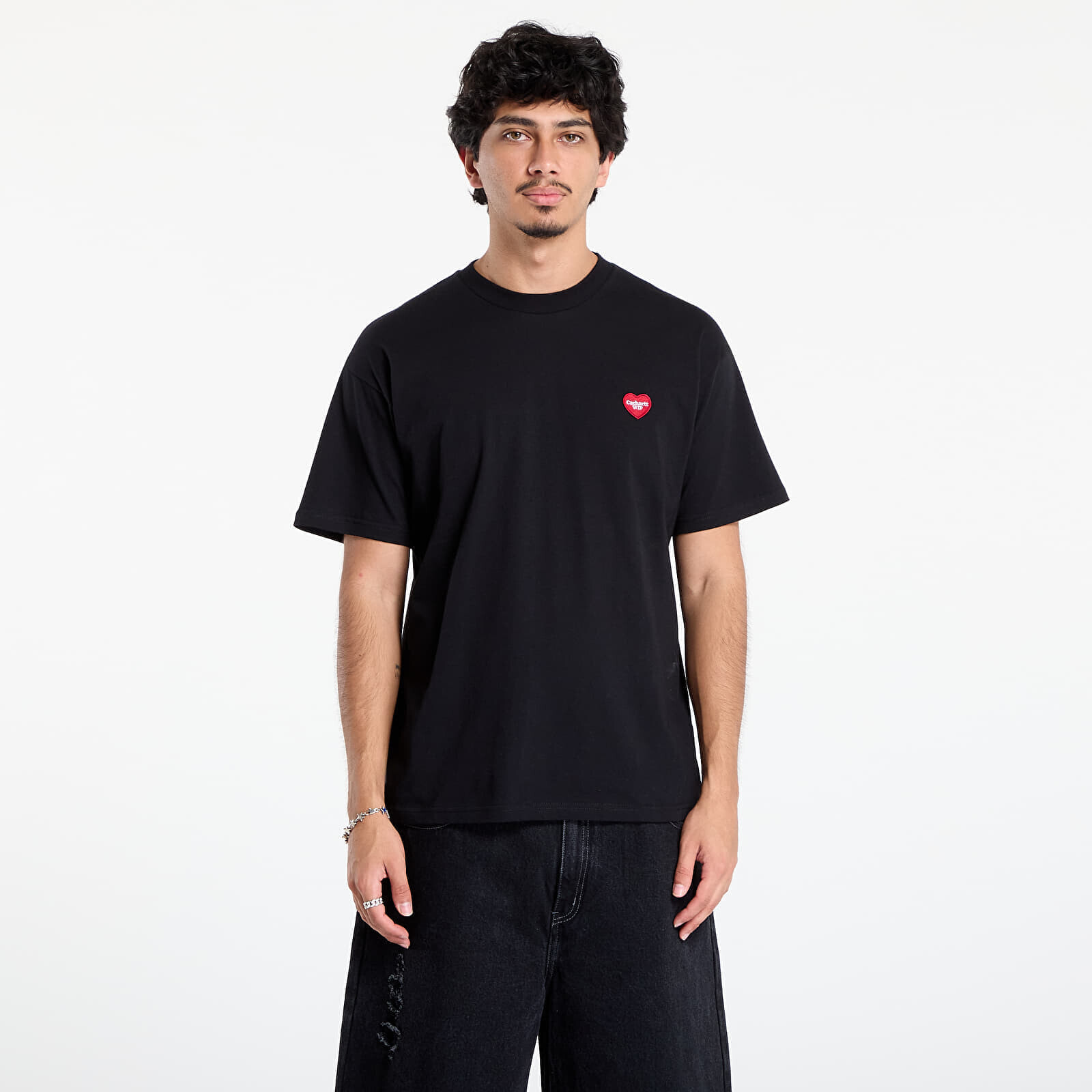 Tričko Carhartt WIP S/S Heart II Hartt T-Shirt UNISEX Black XXL