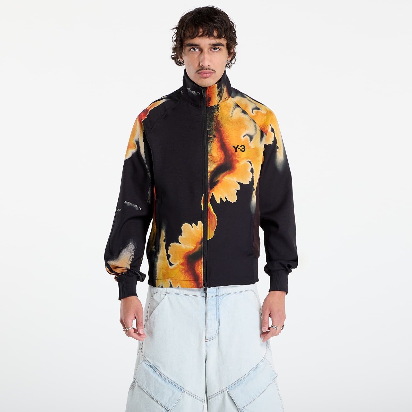 Mikina Y-3 AOP Track Top 3-Stripes Black L