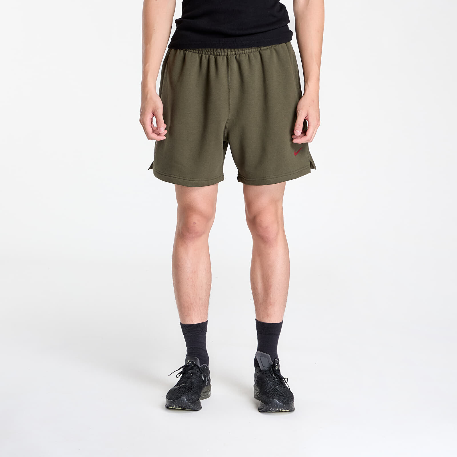 Nike x NOCTA Cardinal Fleece Shorts Cargo Khaki/ Team Red XS
