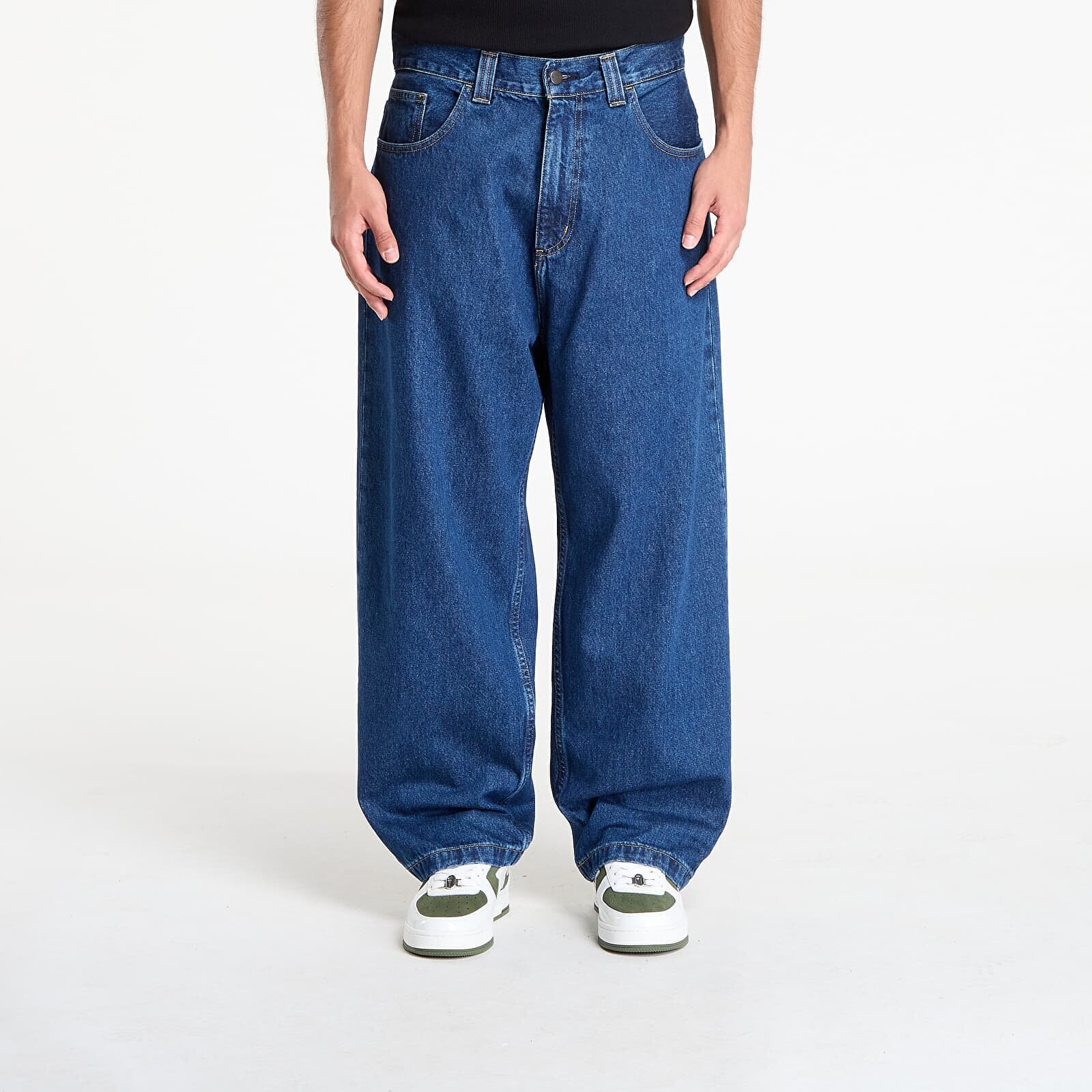 Kalhoty Carhartt WIP Brandon Pant Blue Stone Washed XS