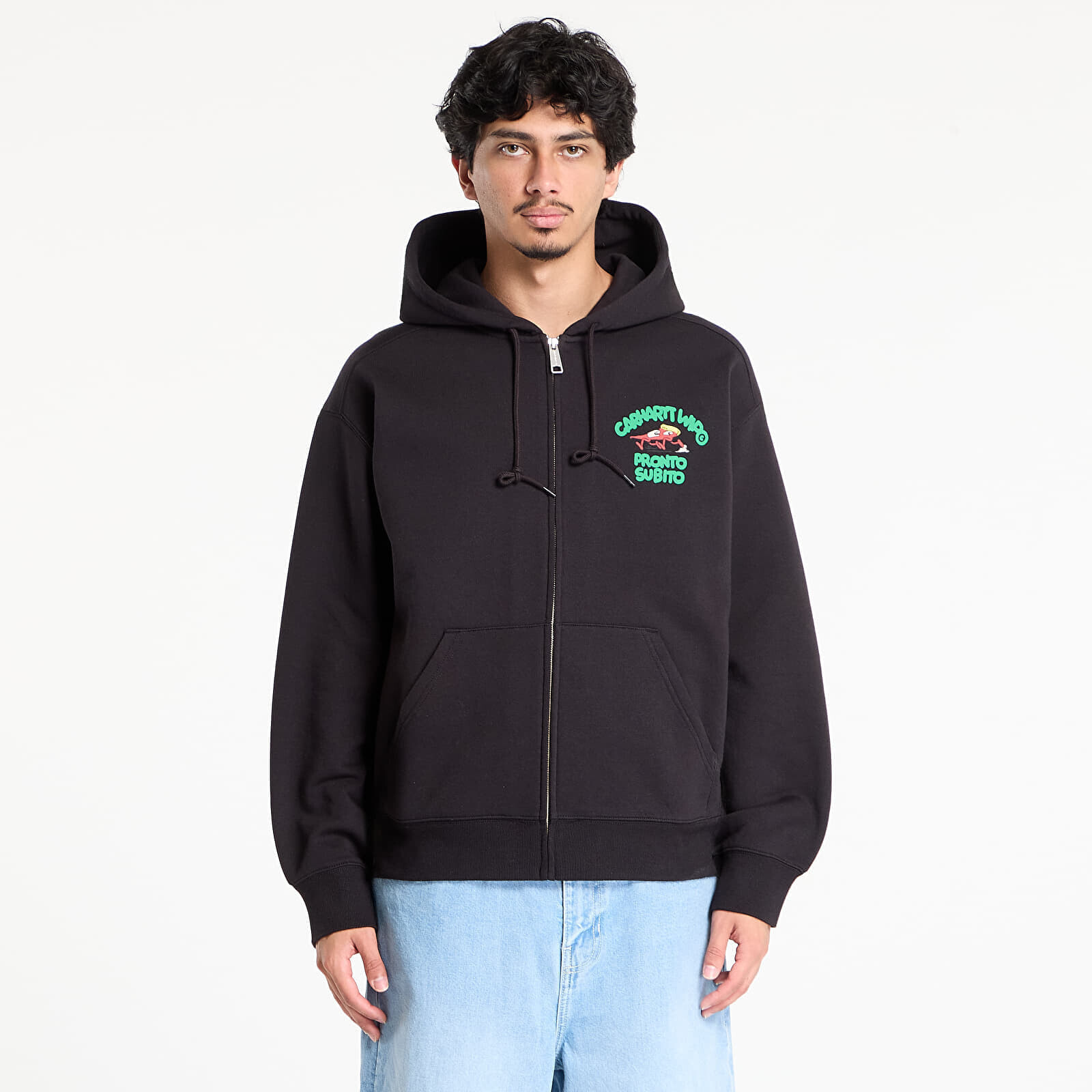 Mikina Carhartt WIP Hooded Pronto Sweat Jacket UNISEX Black XXL