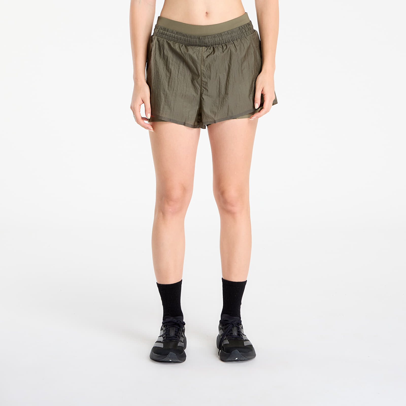 adidas Adi365 H.Koumori Running 2-In-1 Shorts Olive Strata M