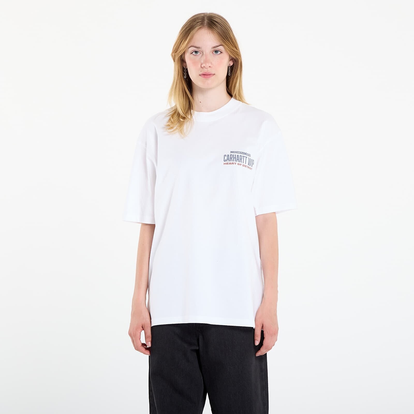 Tričko Carhartt WIP S/S Arcan T-Shirt UNISEX White Heavy Stone Wash XXL