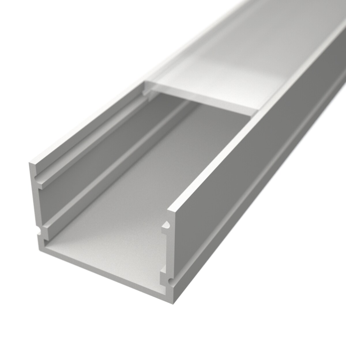 LED Solution Nástenný profil pre LED pásiky N2 biely Vyberte variantu a dĺžku: Profil bez difúzora 1m LP107W-1M