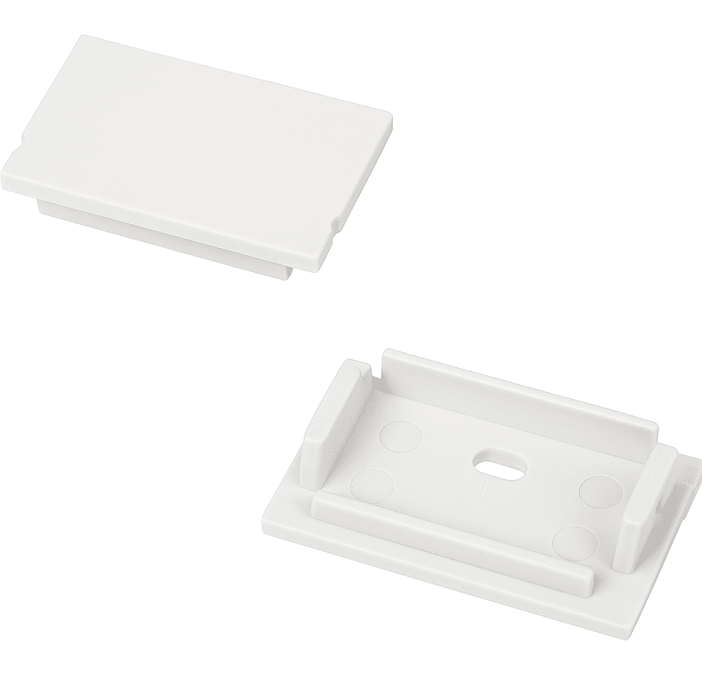 LED Solution Koncovka nástenného profilu N2 biela Vyberte variantu: Koncovka s otvorom LP107W-END-HOLE